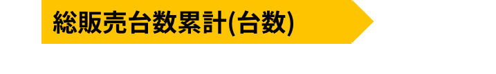 総販売台数累計(台数)約130,000台